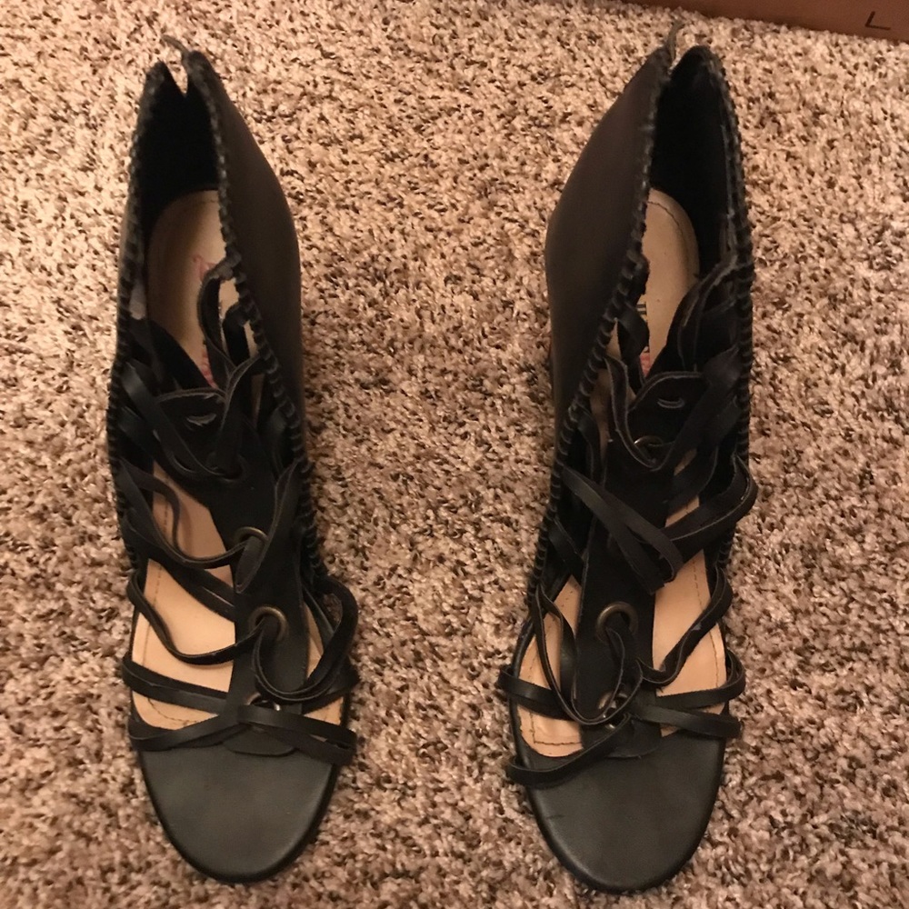 JustFab block heel sandals